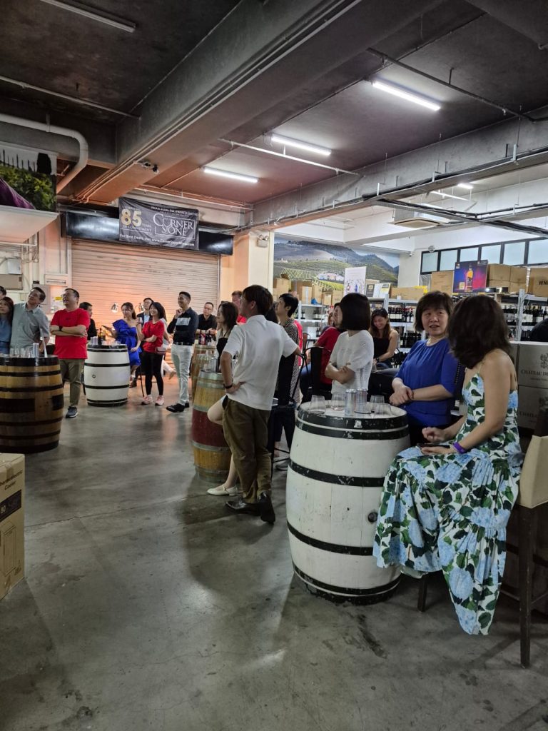 Attendees at the Wine Tasting Event