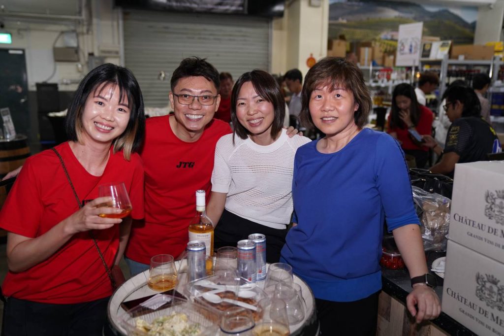 Attendees at the Wine Tasting Event